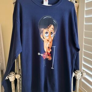 Paul McCartney Navy Graphic Long Sleeve Tee L